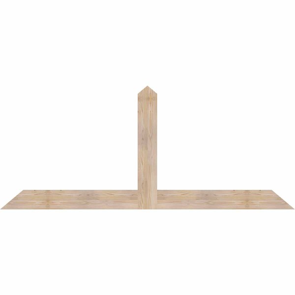 Ekena Millwork Portland Smooth Timber Gable Bracket, Douglas Fir, 84"W x 35"H x 1 1/2"D x 5 1/2"F, 10/12 Pitch GBW084X35X0206POR00SDF - main